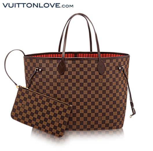 Louis Vuitton Neverfull Damier Ebène Canvas Vuitton Love 1