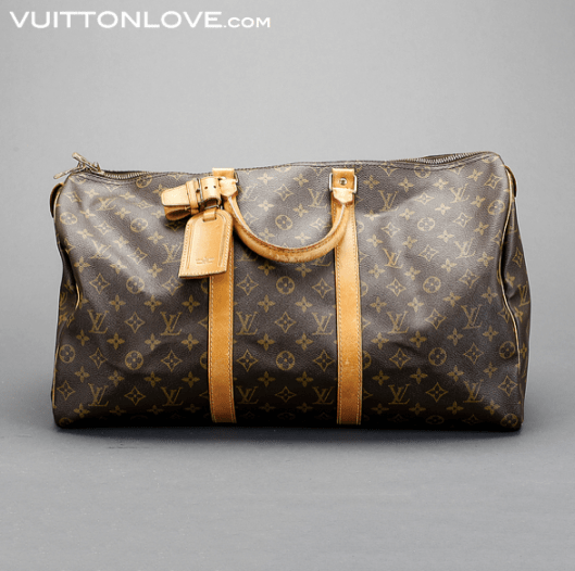 Louis Vuitton Keepall 50 Monogram Canvas Vuitton Love 1
