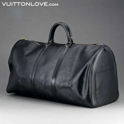 Louis Vuitton Keepall 55 Epi svart Vuitton Love 1