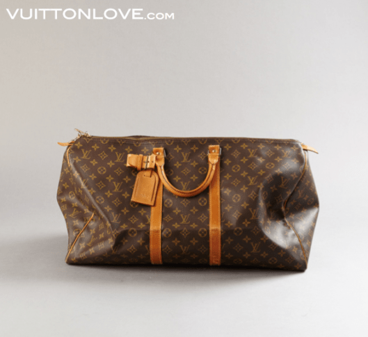 Vintage Louis Vuitton Keepall väska Monogram Canvas Vuitton Love