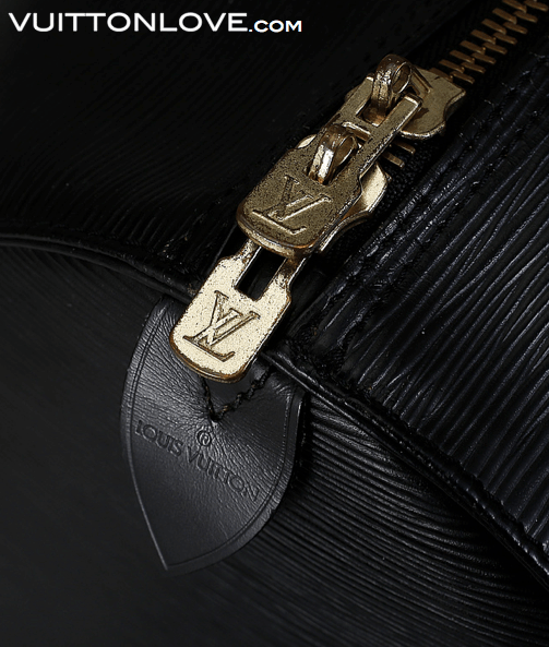 Vintage Louis Vuitton väska Keepall 60 Epi Svart Vuitton Love