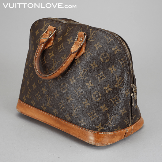 Louis Vuitton handväska Alma Monogram Canvas Vintage Vuitton Love