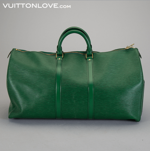 Vintage Louis Vuitton weekend väska Keepall Epi Vuitton Love