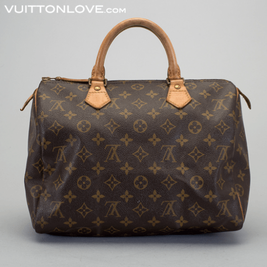 Vintage Louis Vuitton handväska Speedy 30 Monogram Canvas Vuitton Love