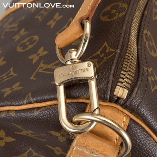 Louis Vuitton väska Keepall 45 Monogram Canvas axelrem Bandoulière Vuitton Love