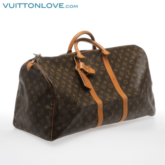 Vintage Louis Vuitton väska Keepall 55 Monogram Canvas Vuitton Love