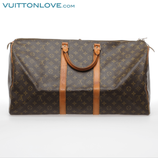 Vintage Louis Vuitton väska Keepall 55 Monogram Canvas Vuitton Love
