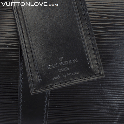 Vintage Louis Vuitton väska Keepall Epi läder Vuitton Love