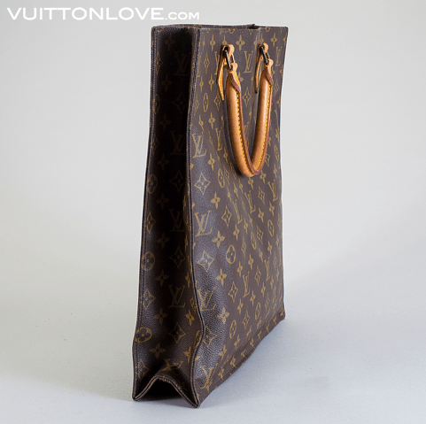 Vintage LV Louis Vuitton väska Sac Plat Monogram Canvas Vuitton Love