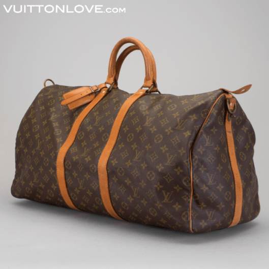 Vintage Louis Vuitton Keepall Weekendbag Weekend Väska Monogram Canvas Vuitton Love